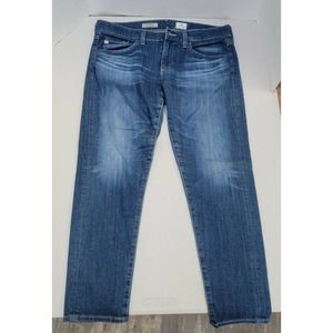 Adriano Goldschmied Nikki Cropped Skinny Jeans Distressed Size 30